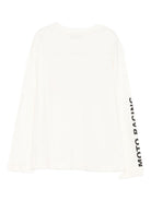 T-shirt per bambina MSGM Kids bianco con logo sul davanti F5MSJGTH015 013 MSGM KIDS 