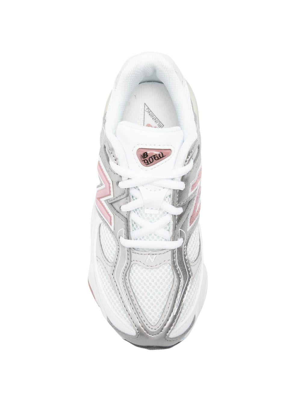 Sneakers per bambina 9060 New Balance Kids bianche con dettagli argento P9060 1Z6 NEW BALANCE KIDS 