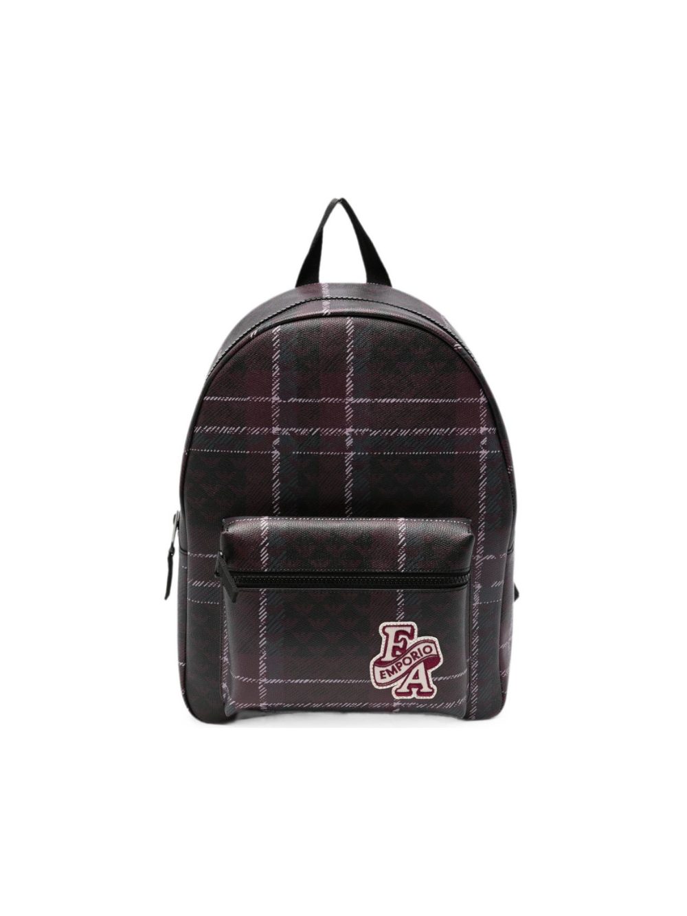 Zaino per bambini Emporio Armani Kids rosso  a quadri con patch logo EB000840 AF29322 MA155 EMPORIO ARMANI KIDS 