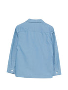 Camicia per bambino TRUSSARDI JUNIOR azzurra con taschino TBP26035CA D.BLUE B.A TRUSSARDI KIDS 