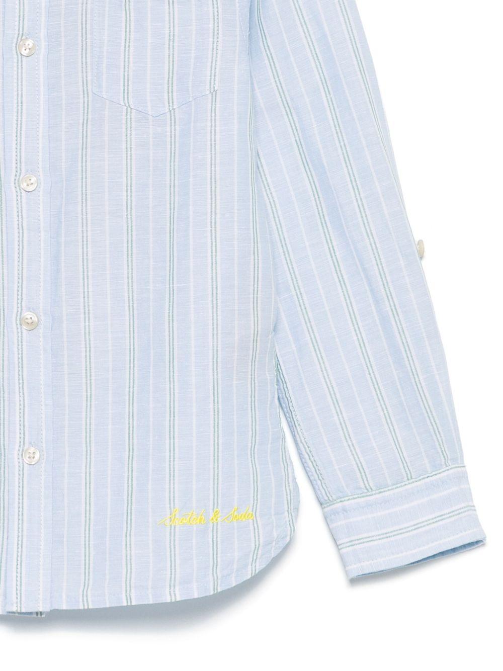 Camicia per bambino Scotch & Soda Kids azzurro a righe 180353 420 SCOTCH&SODA KIDS 