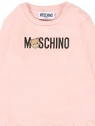 Abito per neonata Moschino Kids rosa con logo Teddy Bear MAV0BKLCA63 50209 MOSCHINO KIDS 