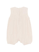 Tutina per neonata Donsje beige con ricamo uccellino sul davanti 3045301 00013 DONSJE 