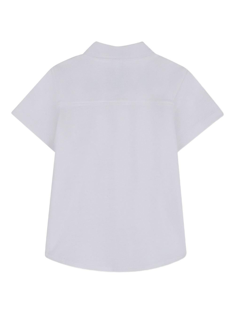 Camicia per neonato BOSS Kidswear bianca a maniche corte J52845 10P BOSS KIDS 