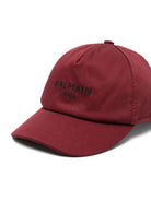 Berretto per bambino Balmain Kids bordeaux con visiera curva BZ0I47 Z1053 530 BALMAIN KIDS 