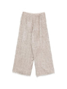 Pantaloni per donna Alysi beige con decorazione frange 116161 P6213 POIS ALYSI 