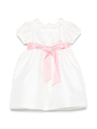 Abito per neonata Mariella Ferrari bianco con cintura rimovibile AT934 074 076 MARIELLA FERRARI 
