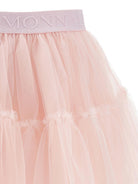 Gonna per bambina Monnalisa rosa con logo in vita 17GGON T9945 0091 MONNALISA KIDS 