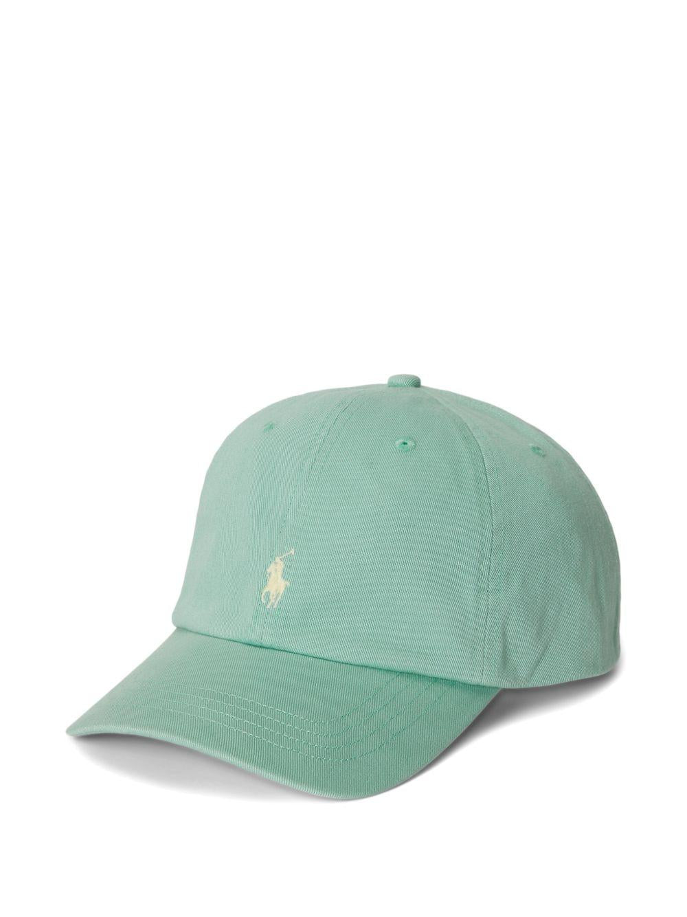 Cappello per bambino Polo Ralph Lauren Kids verde con caratteristico  motivo Polo Pony 322785653 509 Ralph Lauren kids 