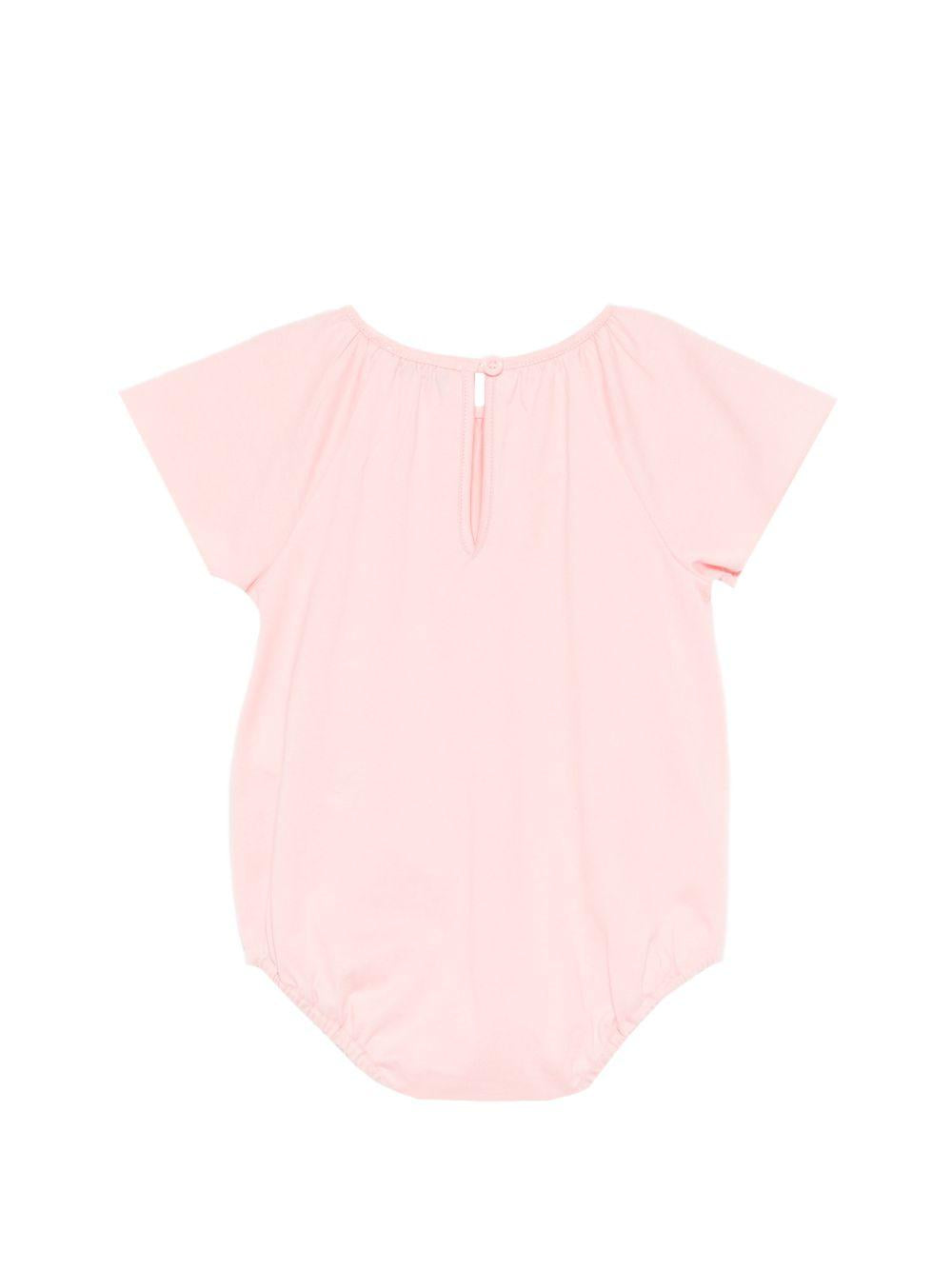 Tutina per neonata Burberry Kids rosa con stampa orsetto in costume sul davanti 8119304 C4016 BURBERRY KIDS 
