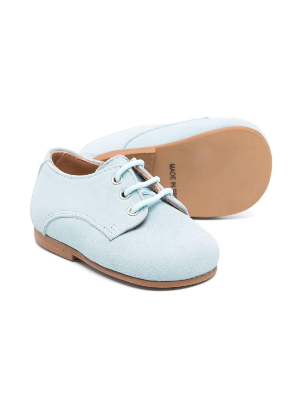 Scarpe primi passi per neonato Eli1957 azzurro con lacci 14027AK CELESTE Eli Kids 