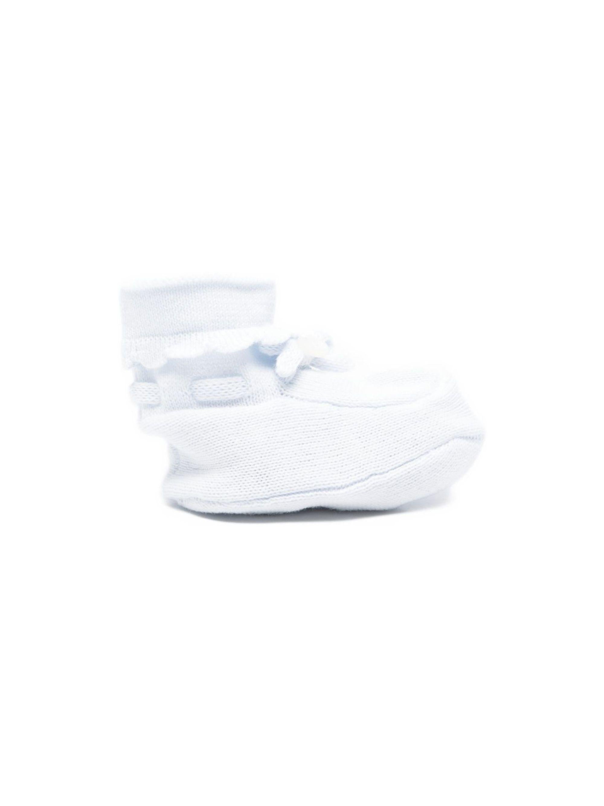 Scarpine da culla per neonata Tartine & Chocolat azzurre con ruches CC89000 41 TArtine & Chocolat 