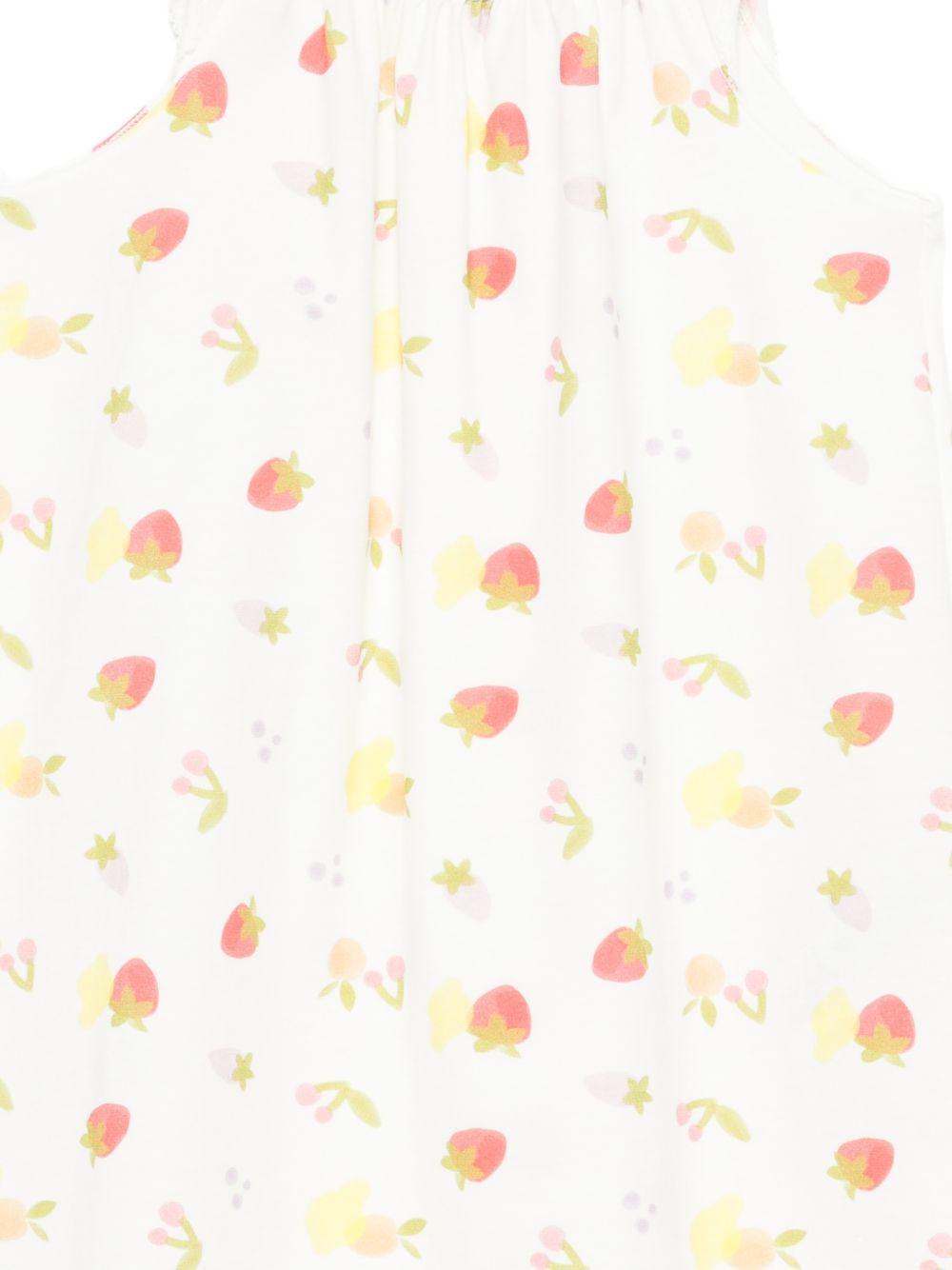 Camicia da notte per bambina Petit bateau bianca con stampa grafica all-over A0FD8 01 PETIT BATEAU 