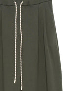 Pantaloni per donna Alysi verdi con dettagli plissettati 165163 A5211 MILIT ALYSI 