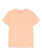 T-shirt per bambini Polo Ralph Lauren Kids arancione con ricamo sul petto 322832904 510 Ralph Lauren kids 