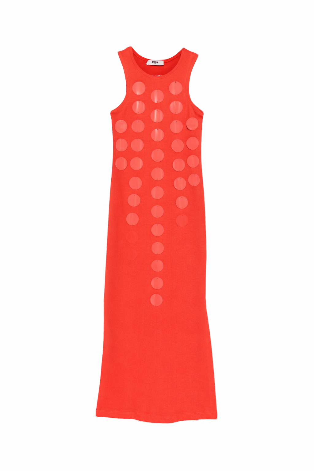 Abito per bambina MSGM Kids arancione con dettagli a pois S6MSJGDR101 MS074 MSGM KIDS 