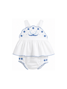 Tutina per neonata Tartine & Chocolat bianco con ricamo a fiori CC37031 01 TArtine & Chocolat KIDS 