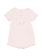 Abito per neonata Paz Rodriguez rosa con dettagli a fiocco 005-123687 322 PaZ RODRIGUEZ KIDS 