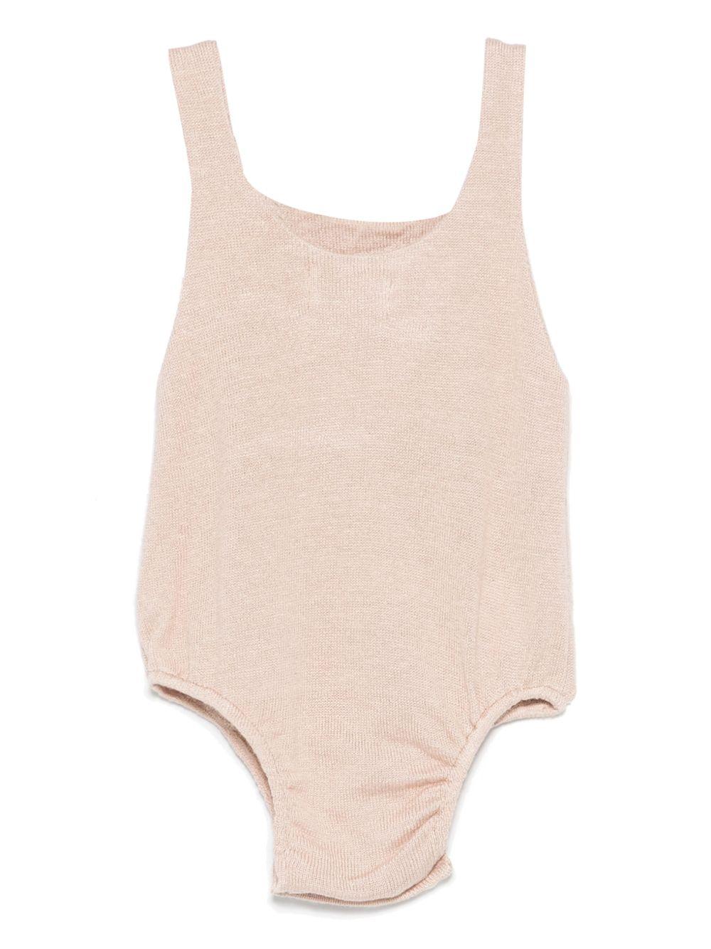 Body per neonato Gensami kids beige con applicazione TU01-B-SOFT GOLD BEIGE GENSAMI KIDS 