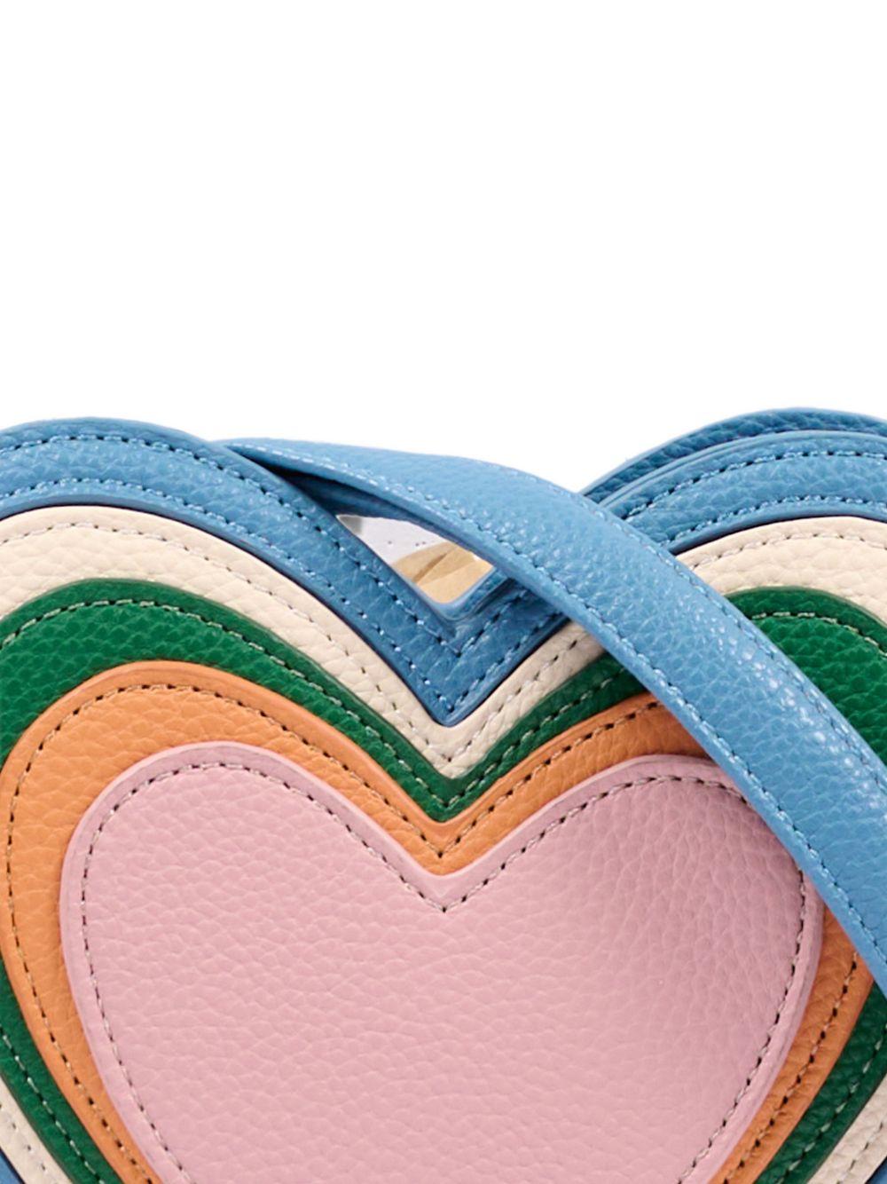 Borsa a tracolla per bambina Molo Kids azzurra a forma di cuore con effetto granulato 7W26V106 5807 MOLO KIDS 