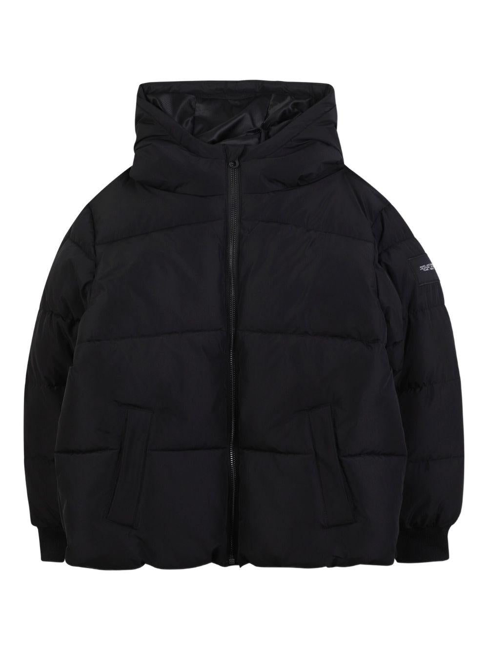 Piumino per bambino The Marc Jacobs Kids nero con cappuccio W60652 09B THE MARC JACOBS KIDS 