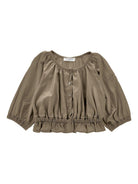Top per bambina Philosophy Di Lorenzo Serafini Kids beige con ruches I1G305 7301 0007 PHILOSOPHY KIDS 