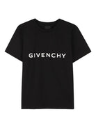 T-shirt per bambini Givenchy Kids nero con caratteristicmo motivo 4G H30952 09B GIVENCHY KIDS 