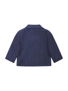 Blazer doppiopetto per neonato Balmain Kids blu con revers classici BY2514 P0588 625OR BALMAIN KIDS 