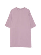 T-shirt per bambino Rick Owens viola a girocollo BG01F3274RNP 36 RICK OWENS KIDS 