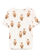 T-shirt per bambini Mini Rodini beige con stampa grafica 2562013911 OFF-WHITE MINI RODINI 