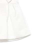 Abito per bambina Elisabetta Franchi La Mia Bambina bianco in raso EGAB1970RA016 0000 ElISABETTA FRANCHI KIDS 
