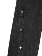 Jeans per bambina Stella McCartney Kids in denim nero con bottoni sulla gamba TX6D40 Z0746 961 STELLA McCARTNEY KIDS 