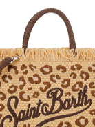 Borsa Colette MC2 Saint Barth beige con stampa animalier COL0017 00349L MC2 ST. BARTH KIDS 
