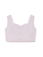 Top per bambina Monnalisa bianco con bottoni 71G307 7303 0001 MONNALISA KIDS 