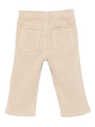 Pantaloni per neonato Il Gufo beige con tasche laterali A25GPL0021V6012 118 IL GUFO 