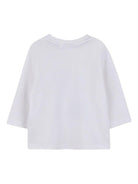 T-shirt per neonato Boss Kidswear bianco con stampa con logo J52472 N50 BOSS KIDS 
