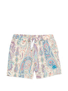 Costume da bagno per bambino Etro Kids beige con stampa paisley GYCP19 N0433 107MC ETRO KIDS 