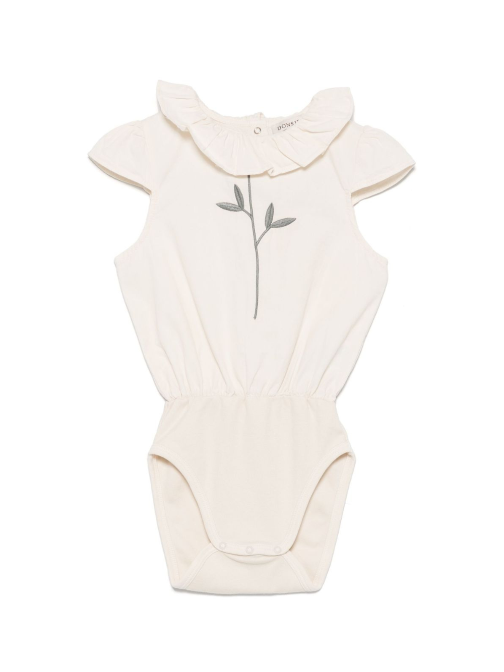 Body per neonata Donsje Madie beige con motivo con ricamo 3036900 00003 DONSJE KIDS 