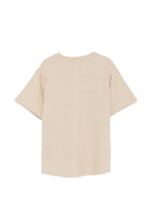 T-shirt per bambino Paolo Pecora Kids beige a girocollo PP4366 BEIGF PAOLO PECORA KIDS 