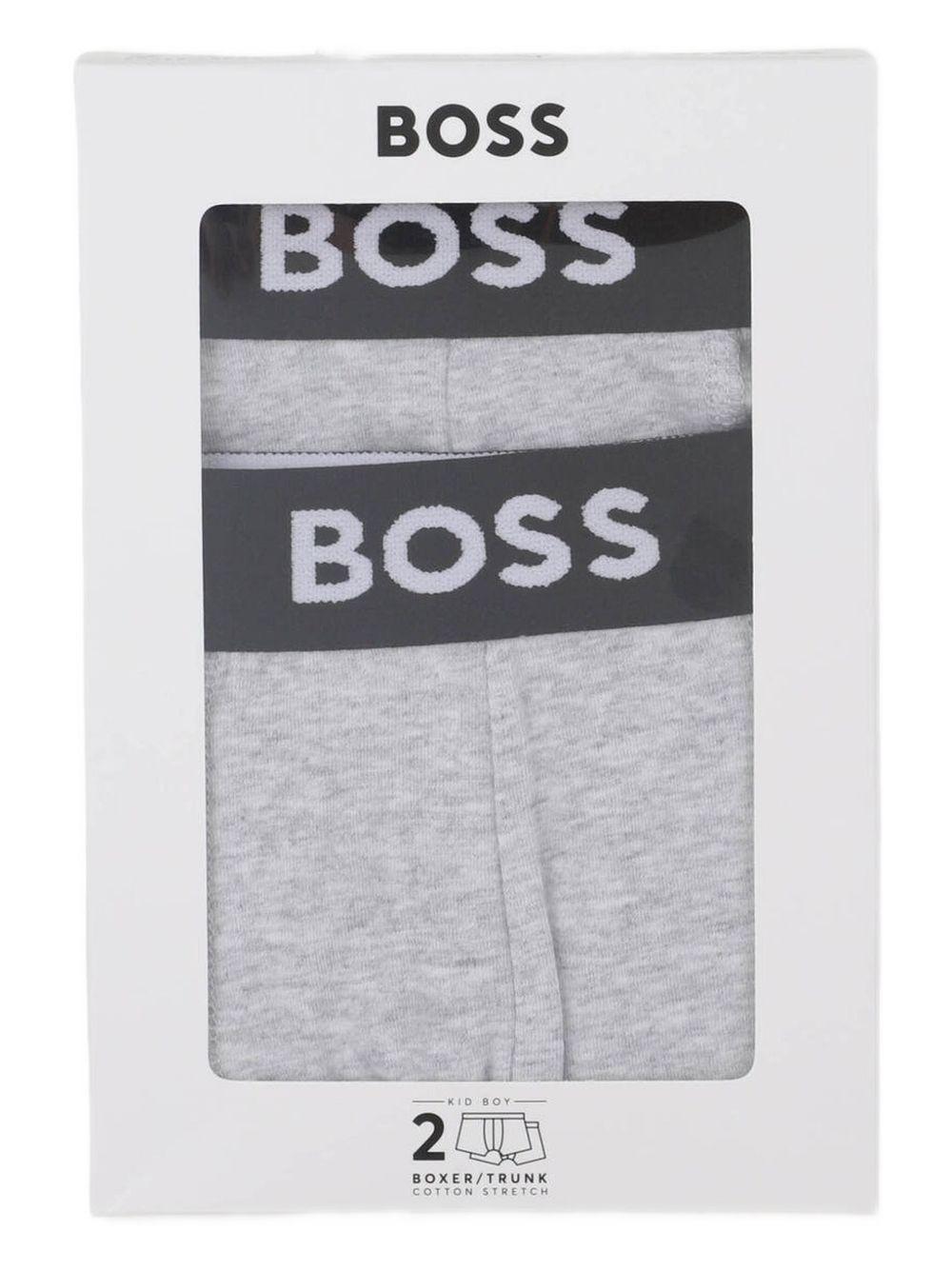 Set di 2 boxer Boss Kids grigi con stampa J52665 A32 BOSS KIDS 