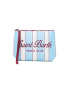 Pochette Aline MC2 Saint Barth multicolore con design a righe ALIN001 00605L MC2 ST. BARTH KIDS 
