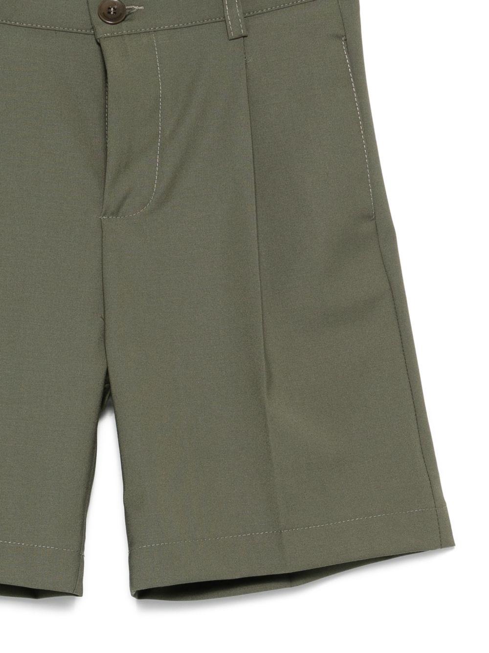 Shorts per bambino Paolo Pecora Kids verde con zip PP4230 OLIVA PAOLO PECORA KIDS 