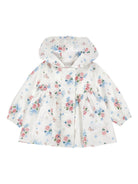 Giacca per neonata Monnalisa bianca con stampa a fiori 39G100 7026 0099 MONNALISA KIDS 