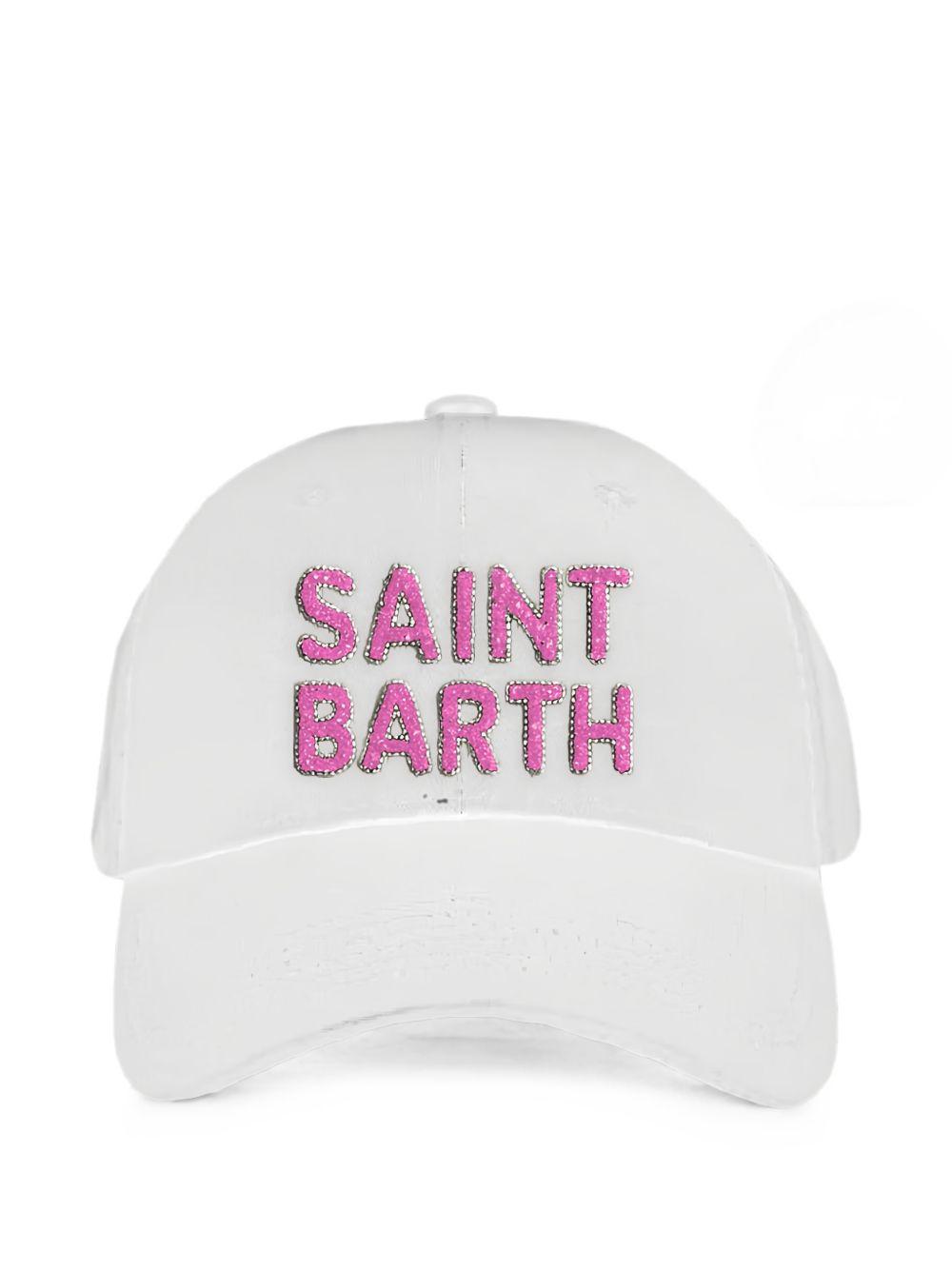 Berretto da donna MC2 Saint barth bianco con toppa con logo BASB0007 08743L MC2 ST. BARTH 