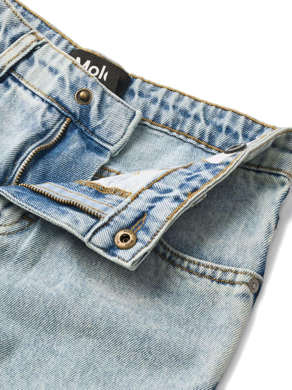 Jeans Aiden per bambina Molo denim con design a cinque tasche 6S26I102 5457 MOLO KIDS 