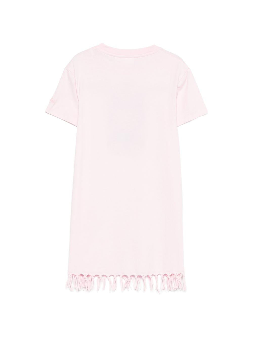 T-shirt per bambina MC2 Saint Barth Kids rosa con stampa grafica ABY0001 00960L MC2 ST. BARTH KIDS 