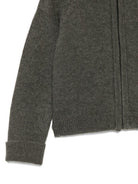 Cardigan per neonato Bonpoint grigio a coste con cerniera W05YCAK00003 245 BONPOINT 