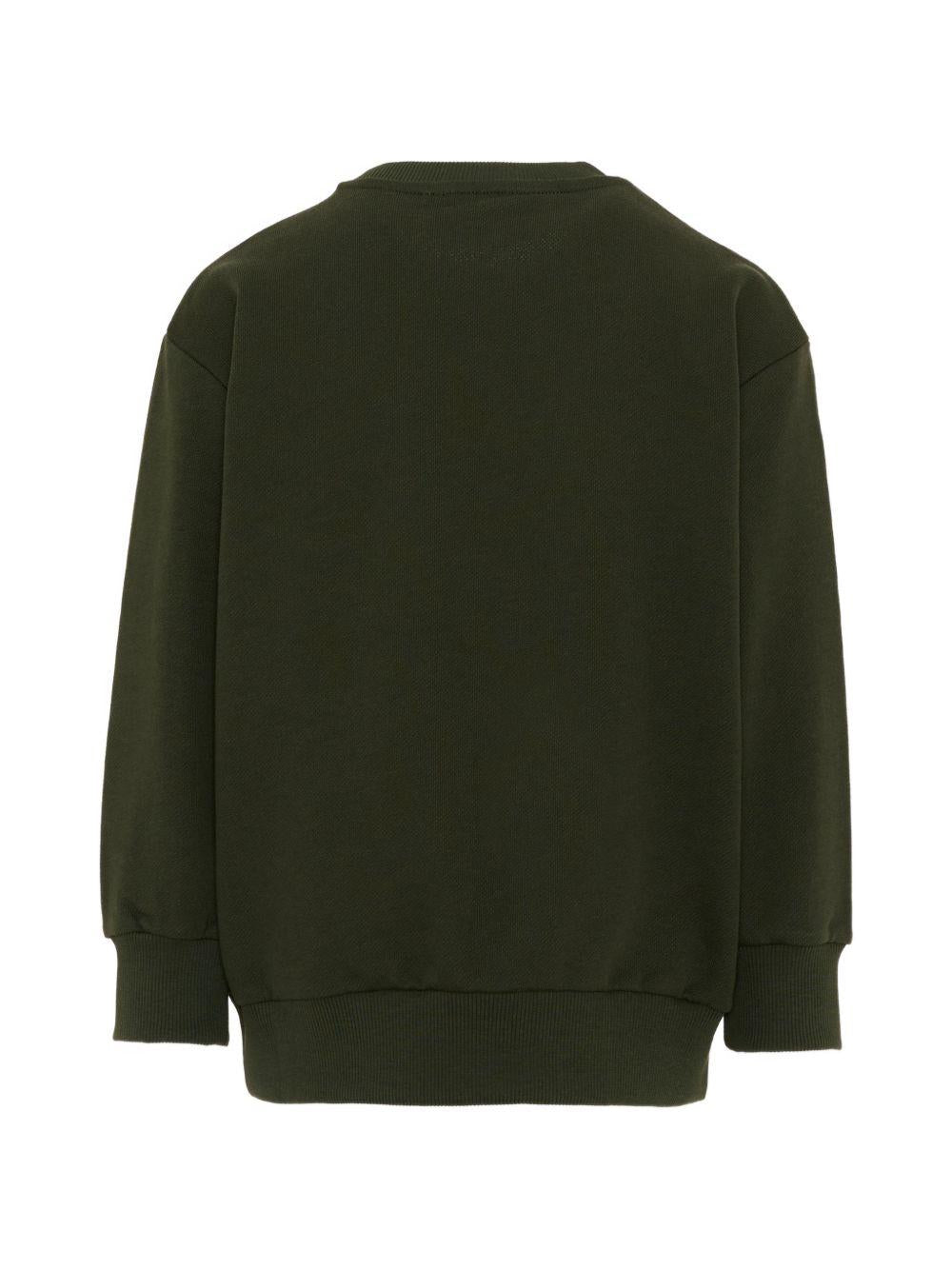 Felpa per bambino Etro Kids verde con logo sul davanti GZ4P20 Z3183 70J ETRO KIDS 