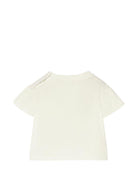 T-shirt per neonata Burberry Kids bianca con motivo fiocco Check 8129936 A2014 BURBERRY KIDS 