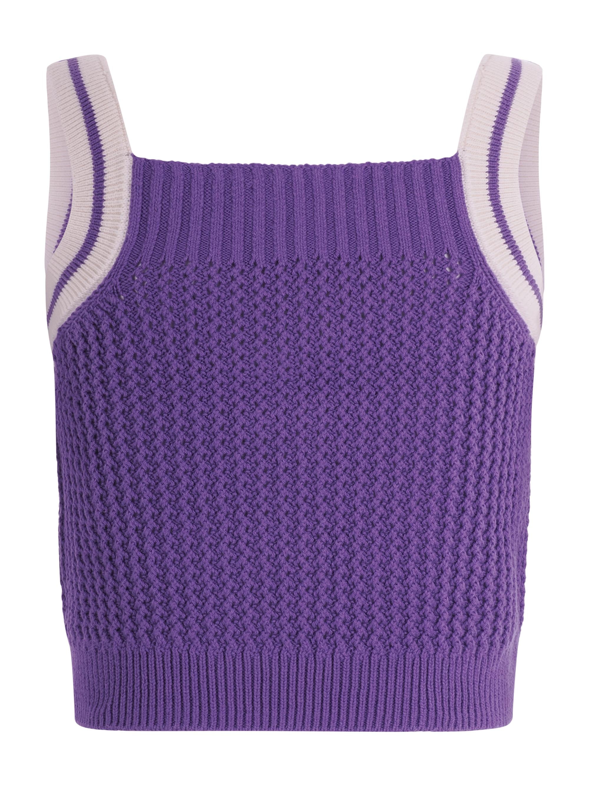 Top per bambina Bonpoint viola con motivo a ciliega C06GJUK00001 258 BONPOINT KIDS 